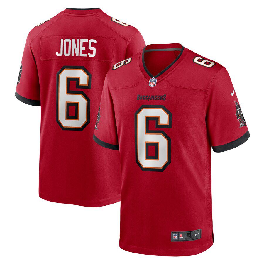 Men Tampa Bay Buccaneers 6 Julio Jones Nike Red Player Game NFL Jersey